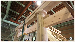 施工中の高龍神社